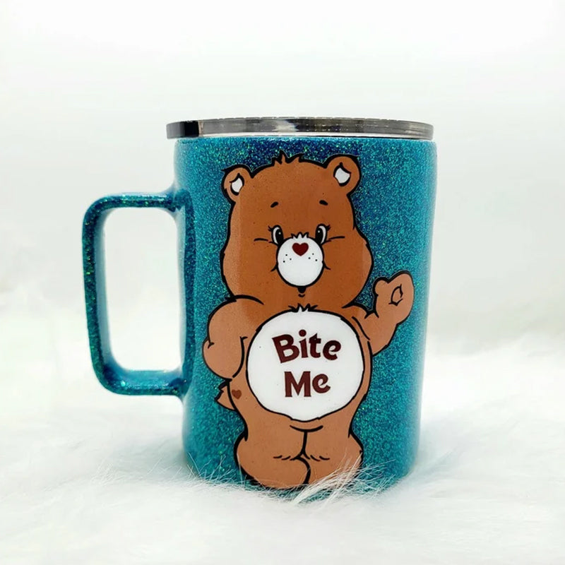 Bear Glitter Stainless Steel Mug