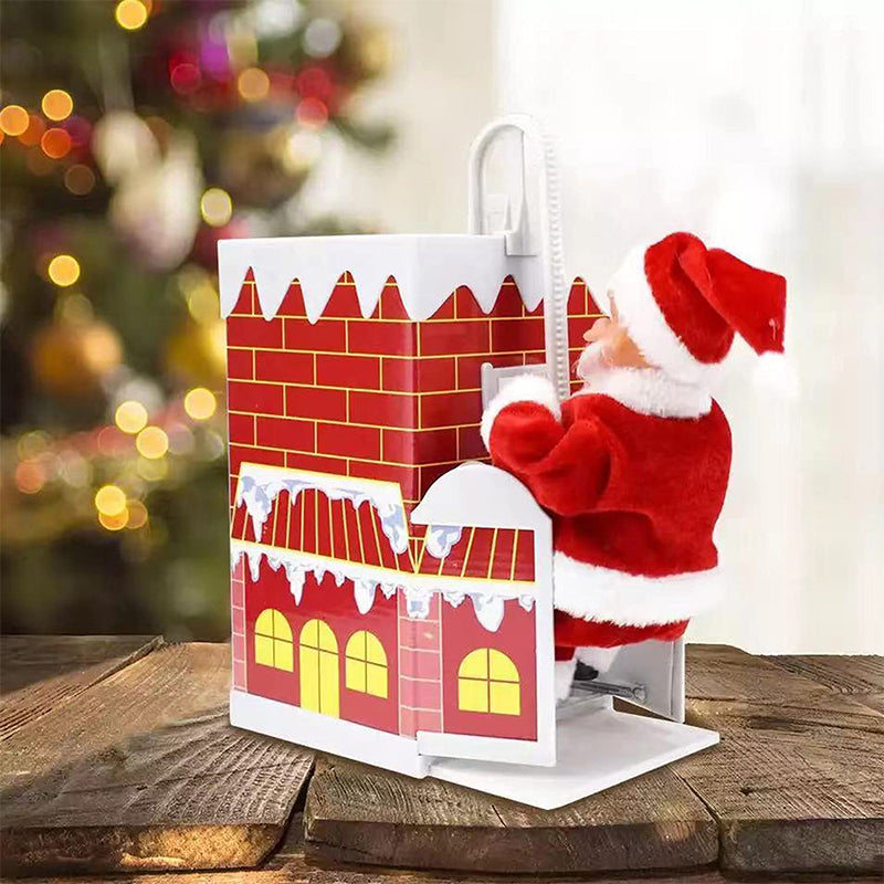 Electric Climbing Chimney Santa Claus