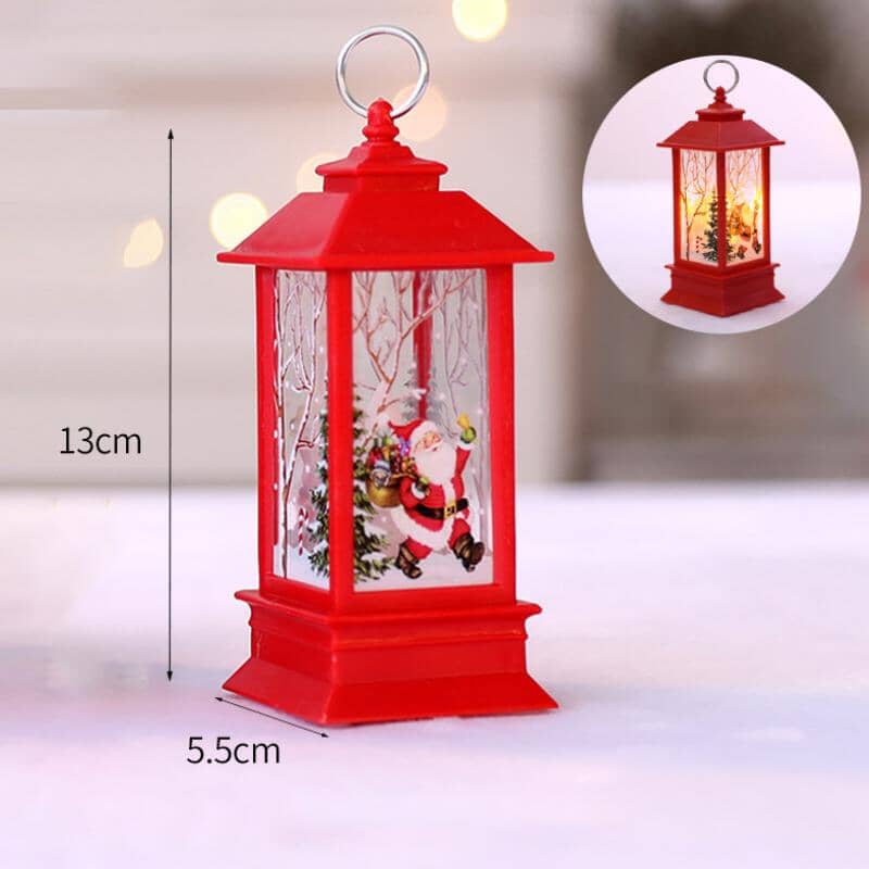 LED Lighted Spinning Christmas Lantern