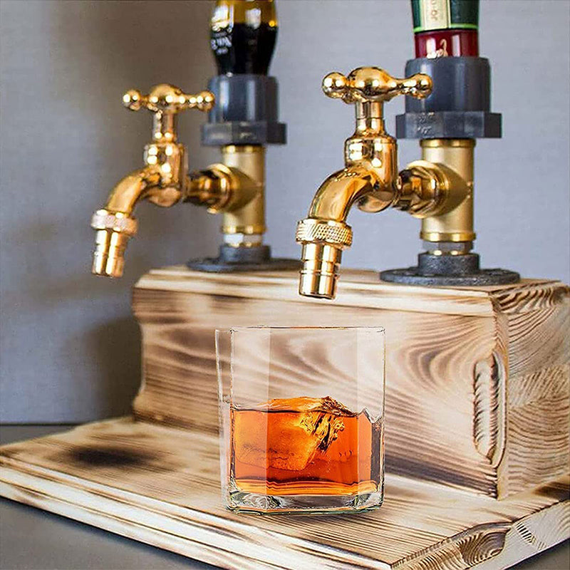 Liquor Alcohol Whiskey Wood Dispenser