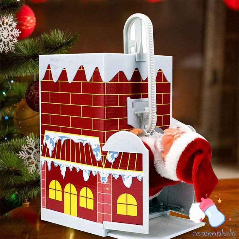 Electric Climbing Chimney Santa Claus