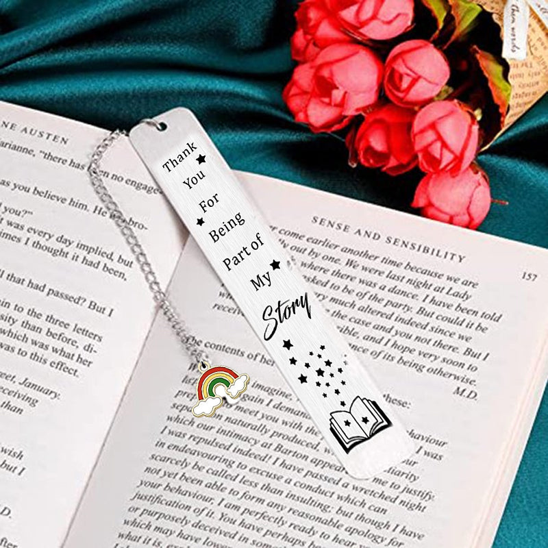 Long Stainless Steel Bookmark