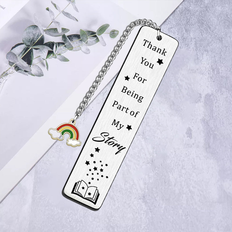 Long Stainless Steel Bookmark