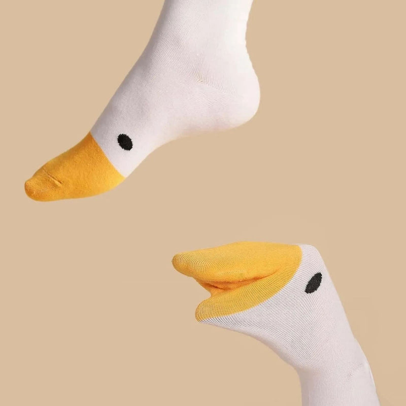 Duck Printed Cartoon Cute Socks