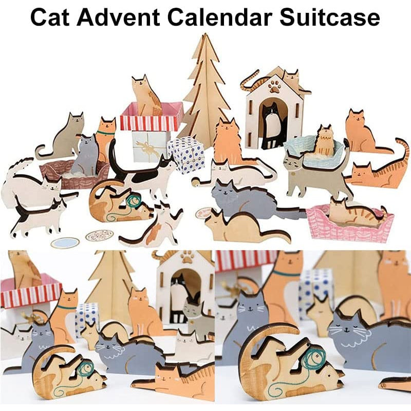 Cat Advent Calendar Suitcase