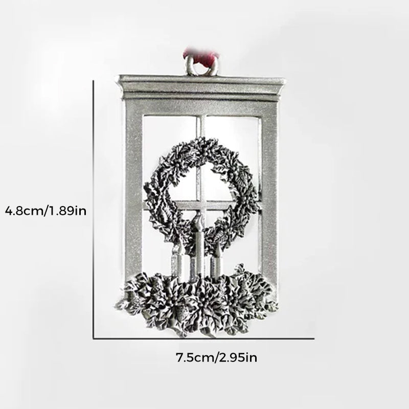 Solid Pewter Christmas Tree Ornament