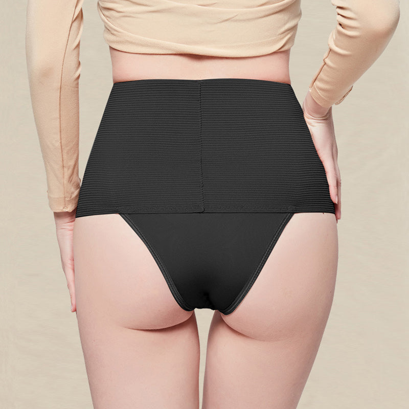 High-waisted tummy control shaping underwear