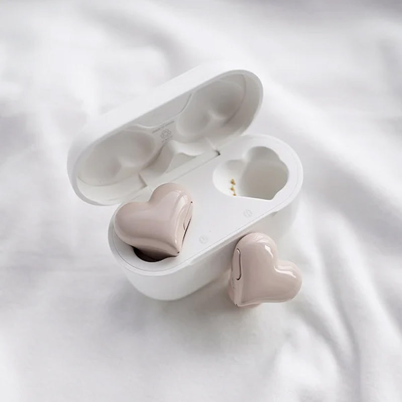 Bluetooth Wireless Headphones Heart-Shaped Earphones