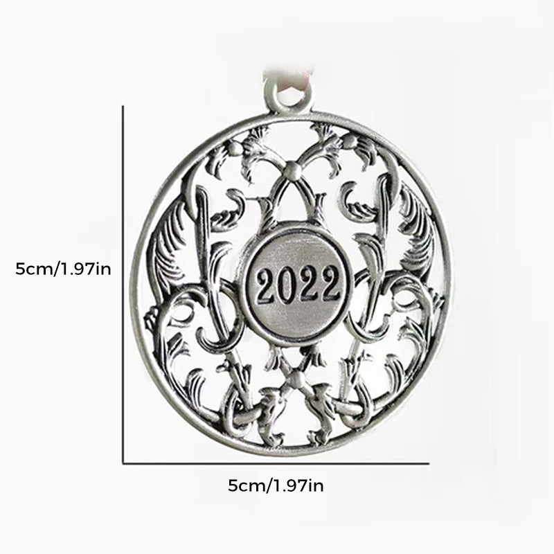 Solid Pewter Christmas Tree Ornament