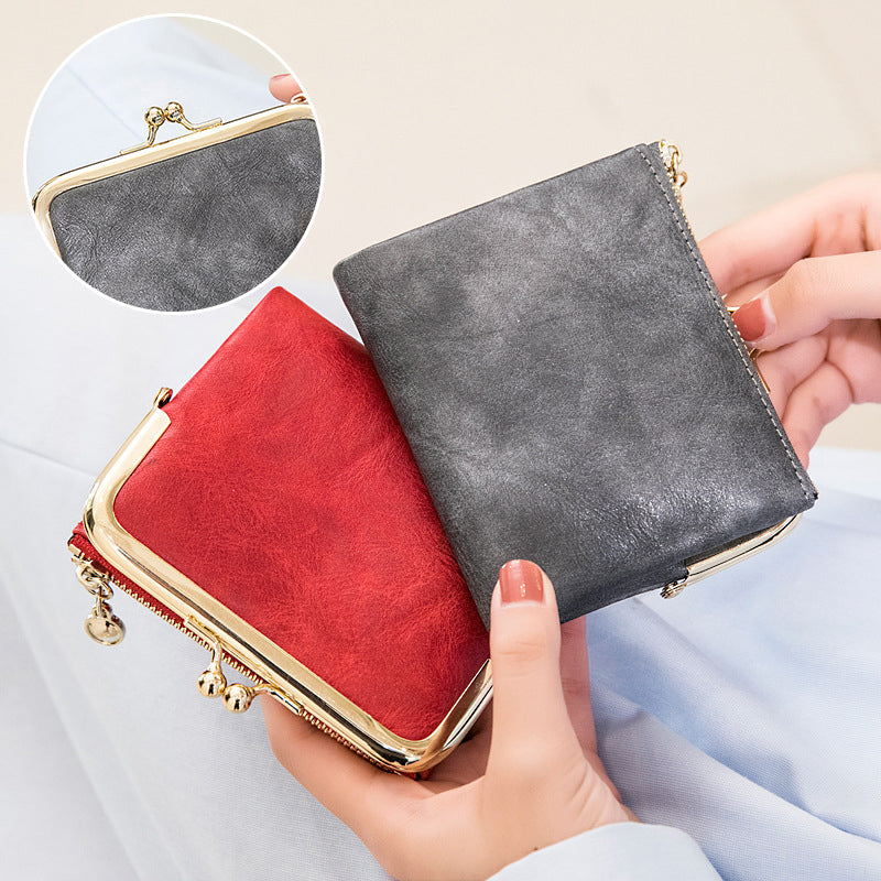Mini Fashion Ladies Square Short Wallet