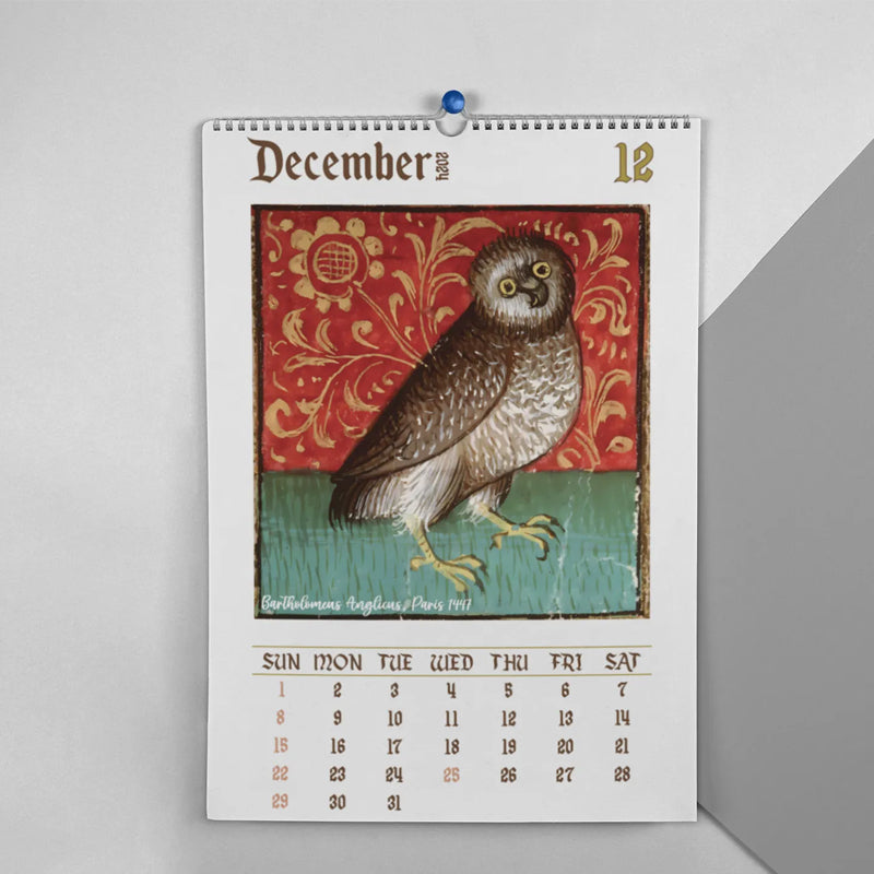 Medieval Owl Calendar