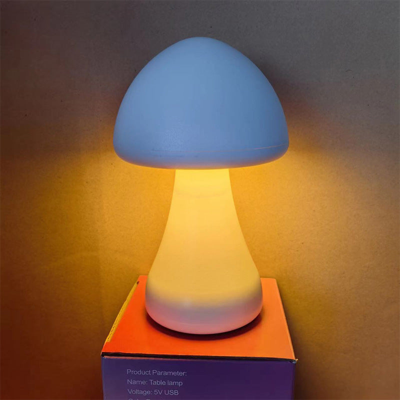 LED Rechargeable Touch Mushroom Desk Lamp