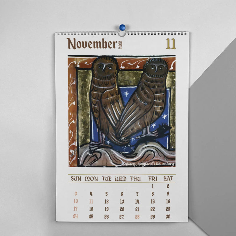 Medieval Owl Calendar