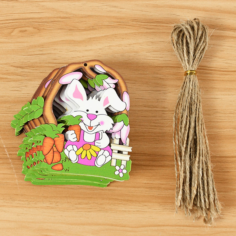 Easter Cartoon Bunny Pendant