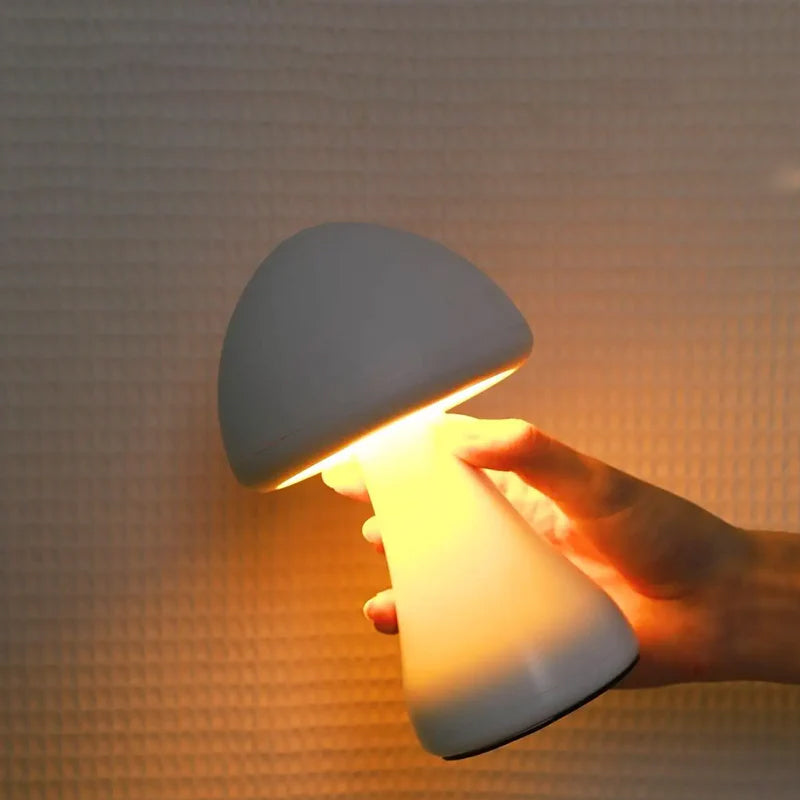 LED Rechargeable Touch Mushroom Desk Lamp