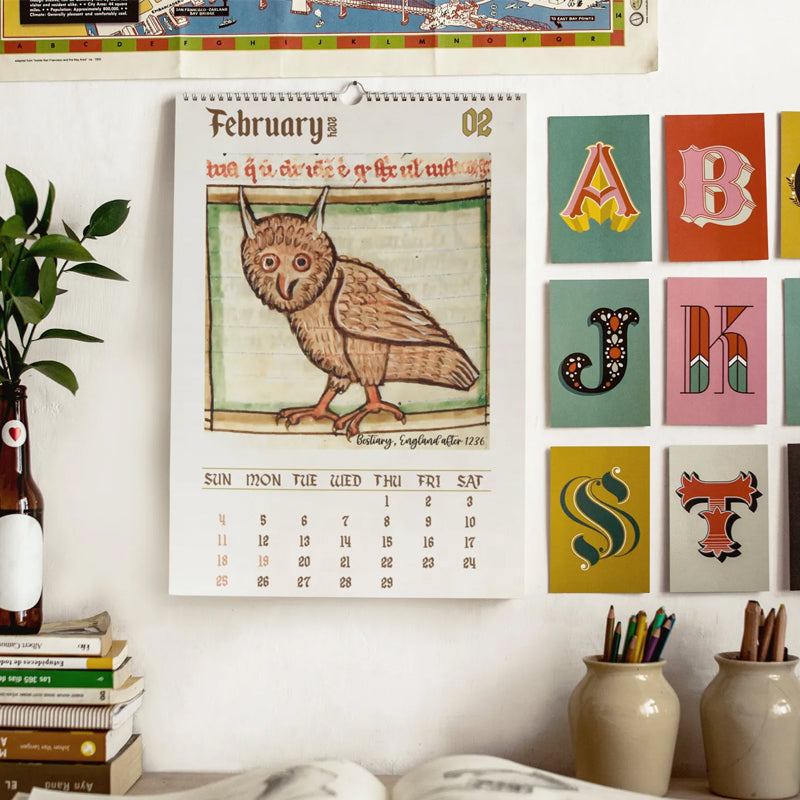 Medieval Owl Calendar
