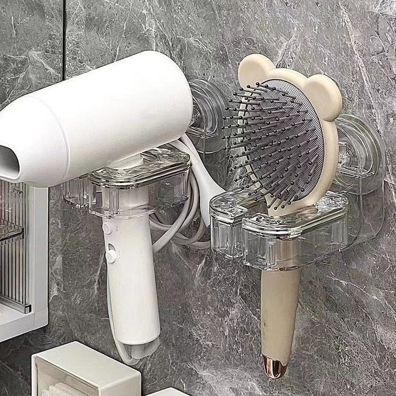 Rotating Hair Dryer Rack Punch-Free