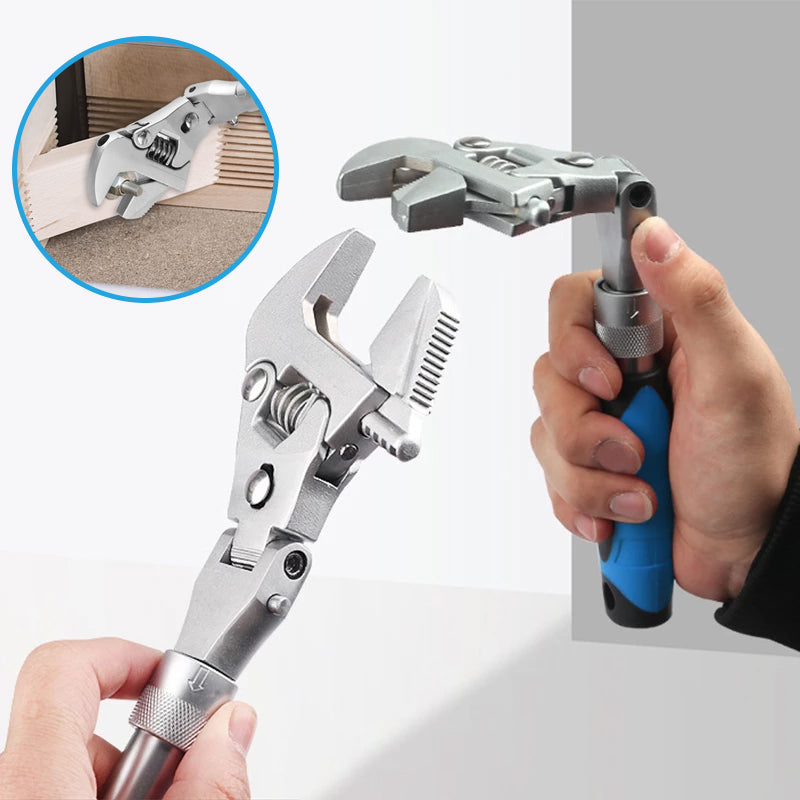 5 in 1 retractable adjustable wrench