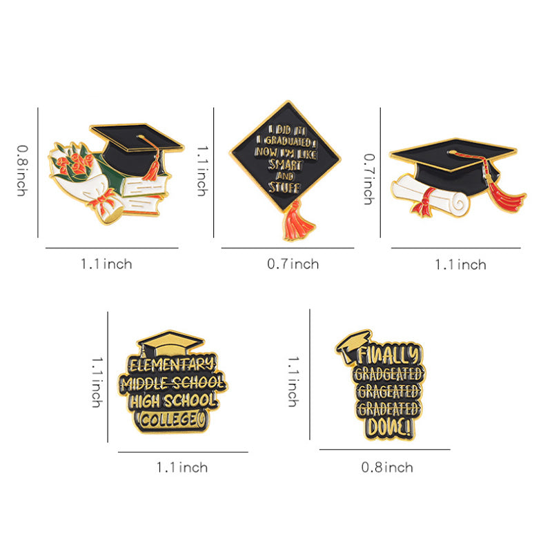 Graduation Season Metal Commemorative Pin