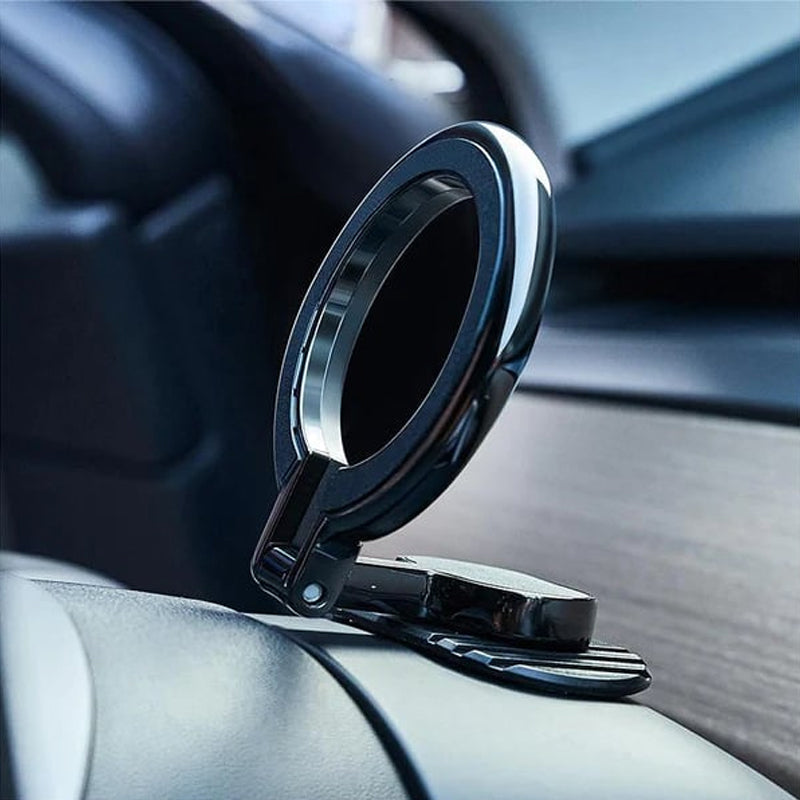 Foldable Car Mount Magnetic Ring Holder