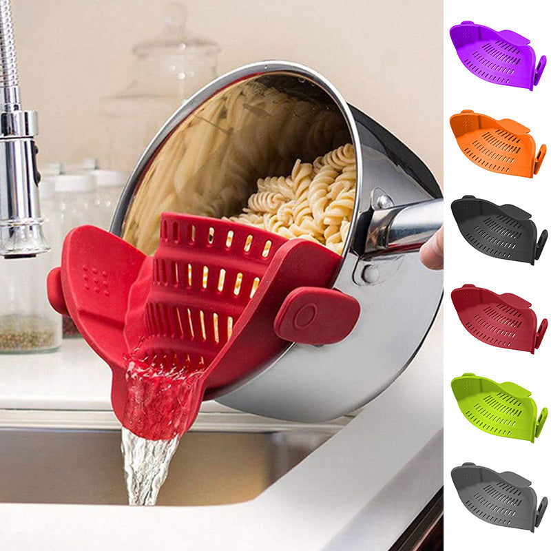 Clip On Strainer Silicone for All Pots and Pans