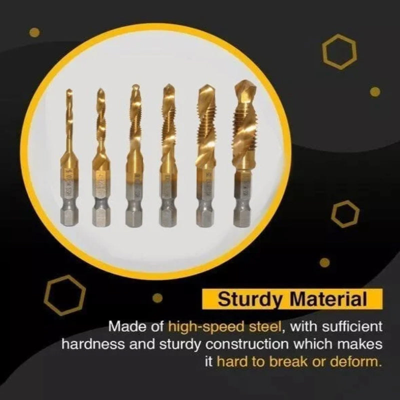 Thread Tap Drill Bits Set