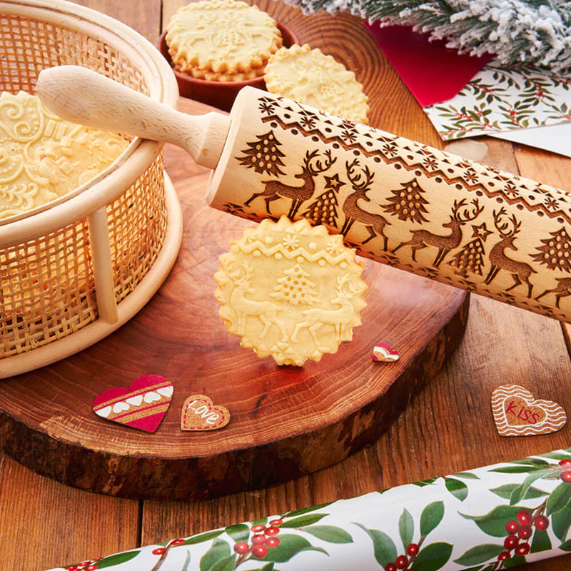 Christmas Wooden Rolling Pins