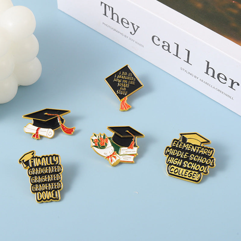 Graduation Season Metal Commemorative Pin