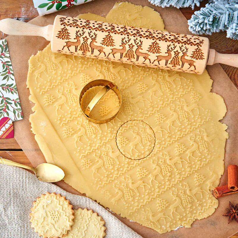 Christmas Wooden Rolling Pins