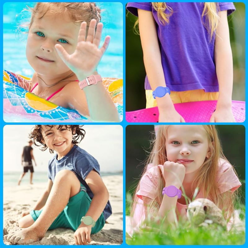 Kids' Waterproof Silicone Anti-loss Wristband