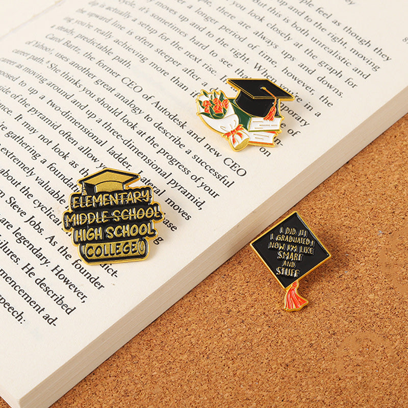 Graduation Season Metal Commemorative Pin