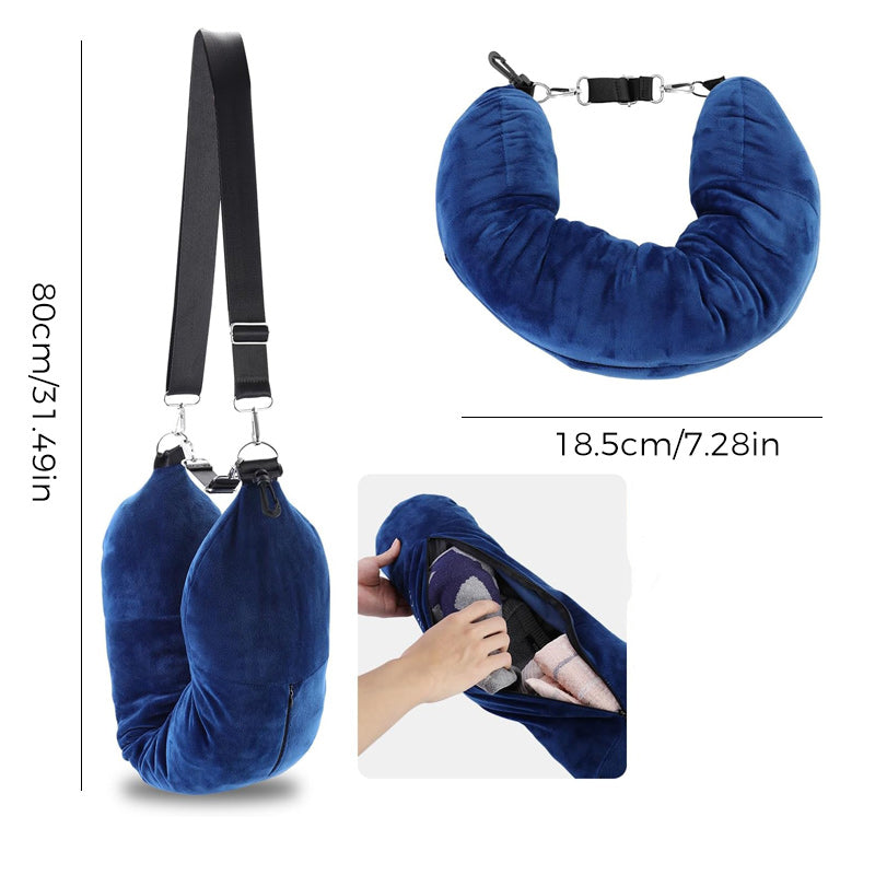 Stuffable Clothing Travel Neck Pillowcase