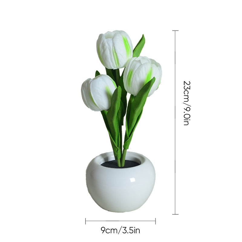 LED Tulip Night Light Flower Table Lamp