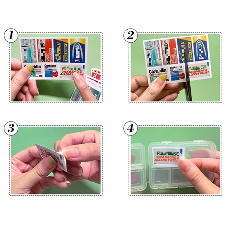 DIY Pill Organizer Stickers