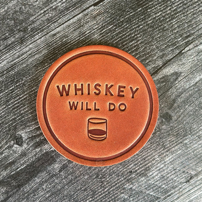 Funny Leather Drink Coasters