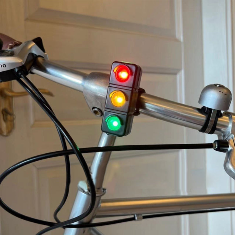 USB rechargeable three-color bicycle light