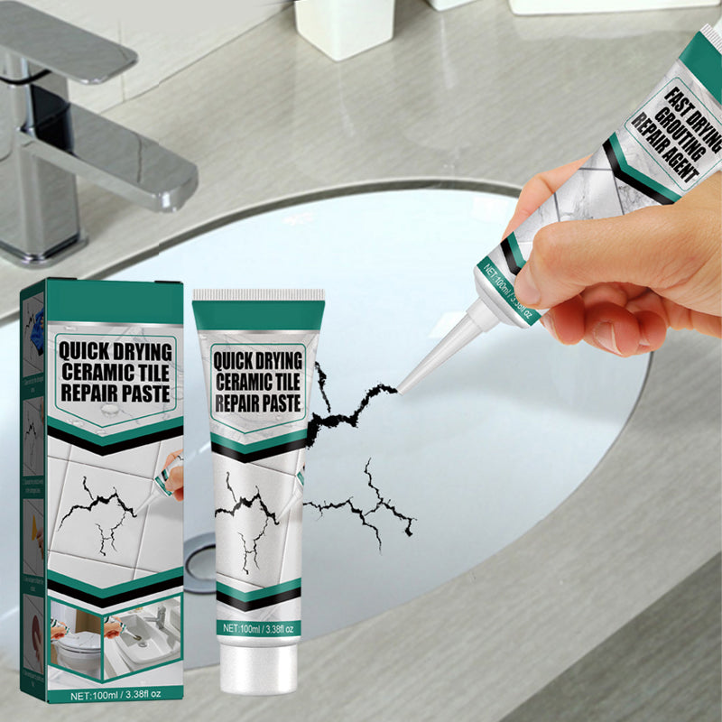 Quick-drying adhesive for ceramic tiles