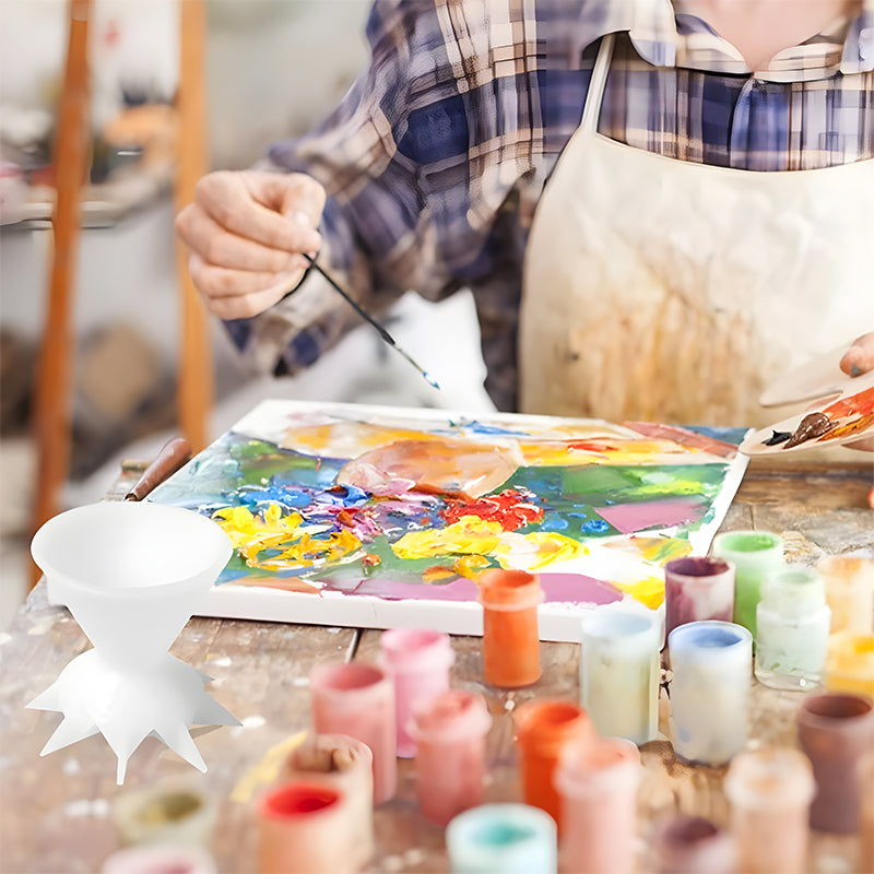 Pouring Paint Flower Split Art Cup