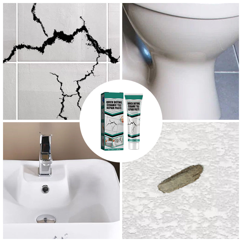 Quick-drying adhesive for ceramic tiles