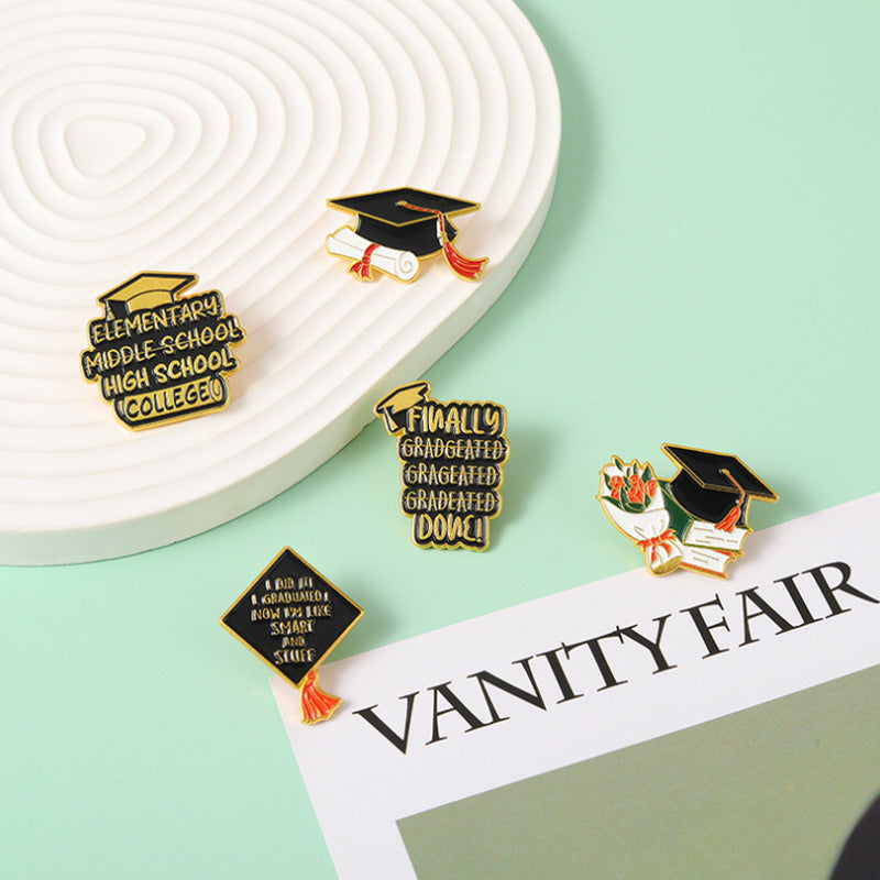 Graduation Season Metal Commemorative Pin