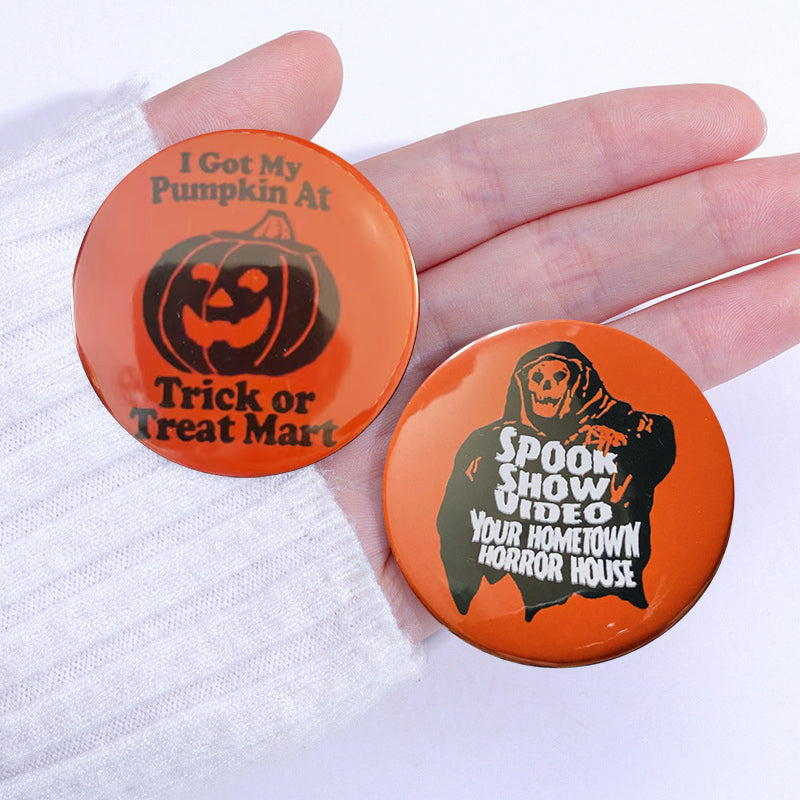 Retro Halloween Buttons