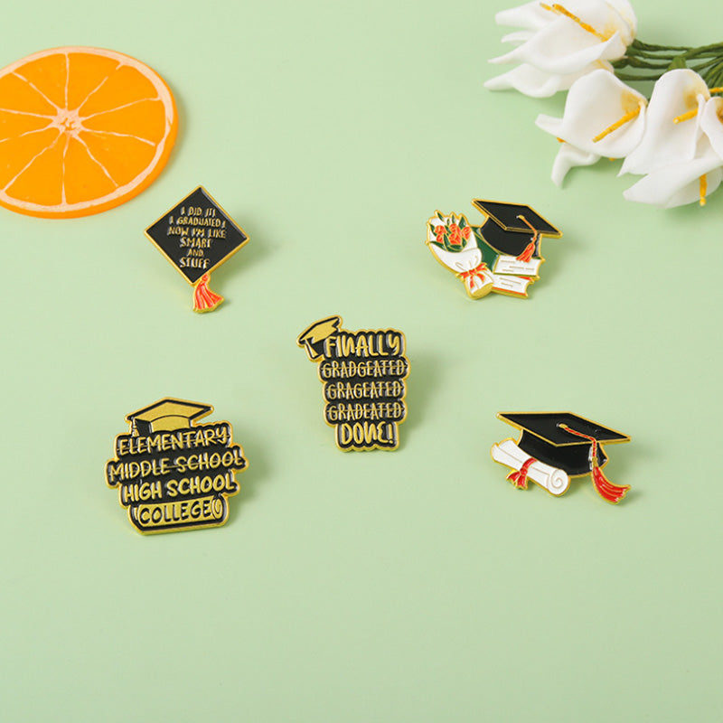 Graduation Season Metal Commemorative Pin