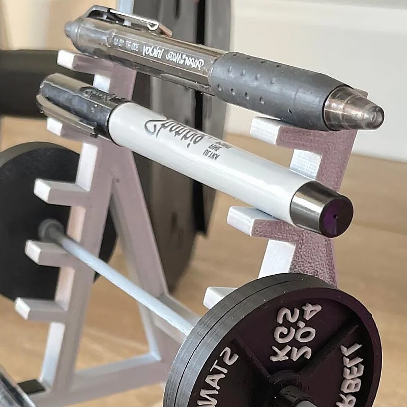 Squat Rack Pen Holder