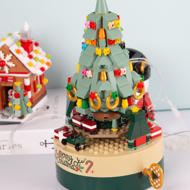 Building Block Christmas Tree Music Box
