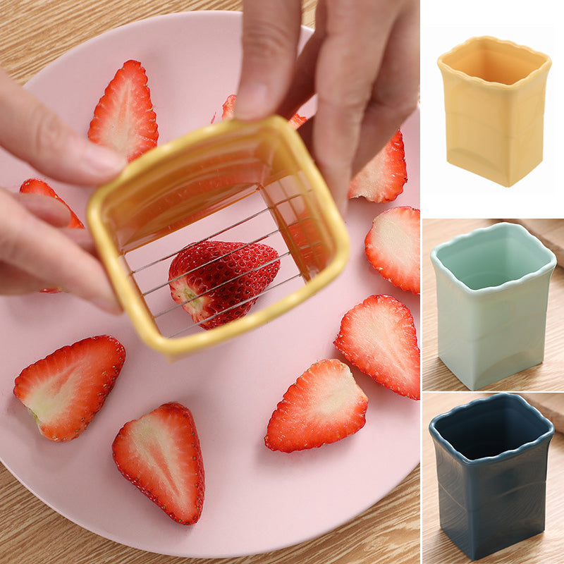 Fruit Egg Stainless Steel Strawberry Slicer