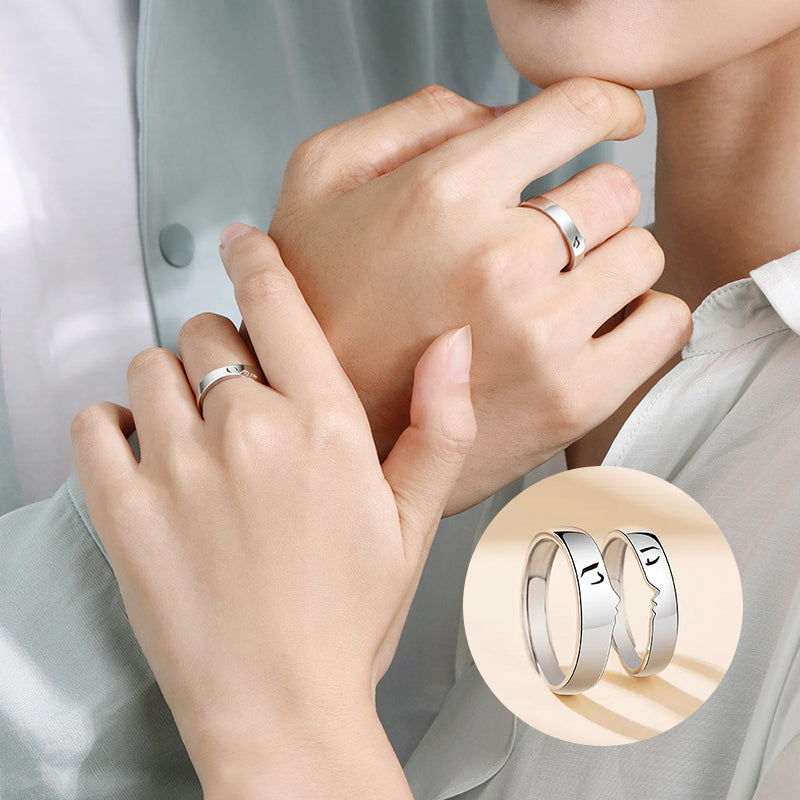 Love at First Kiss Couple Rings