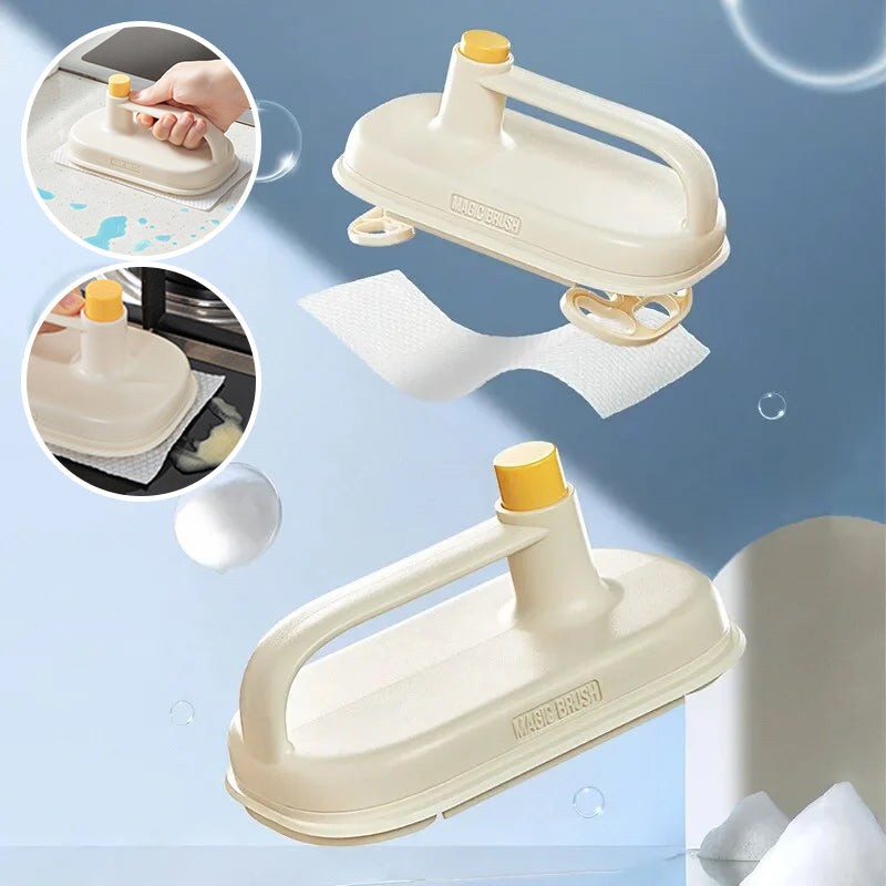 Kitchen Cleaning Brush & Replaceable Disposable Magic Cloth