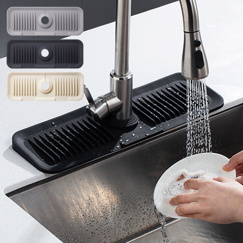 Kitchen Sink Splash Guard, TSV Silicone Sink Faucet Mat, Sink