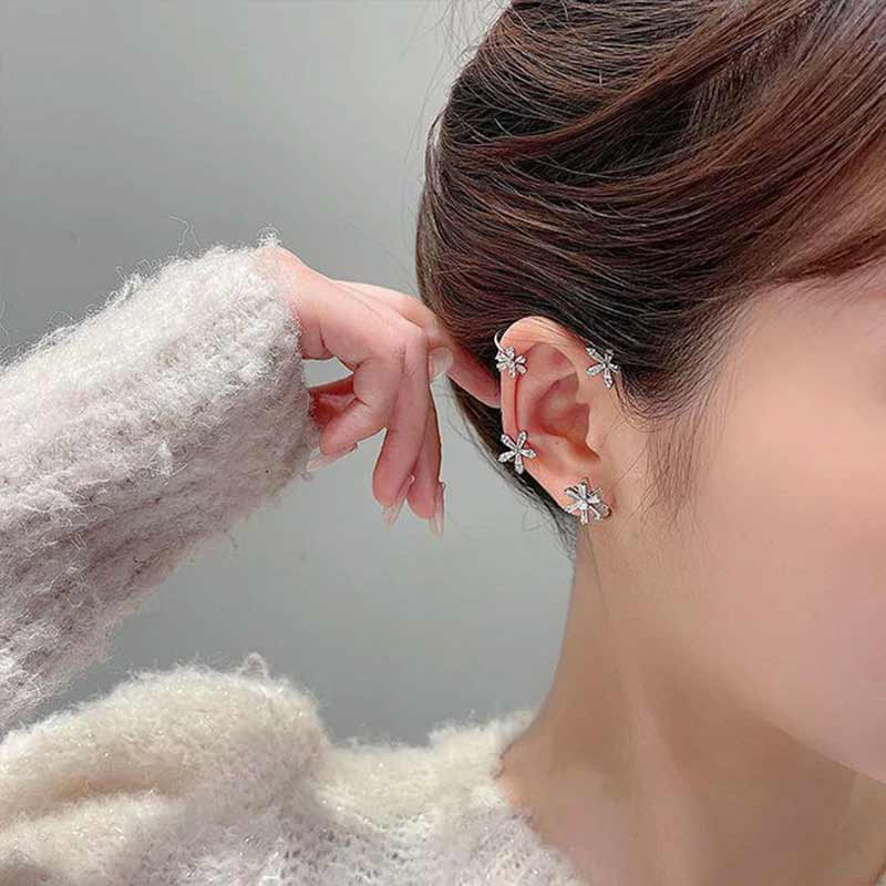 Spinning Snowflake Earrings