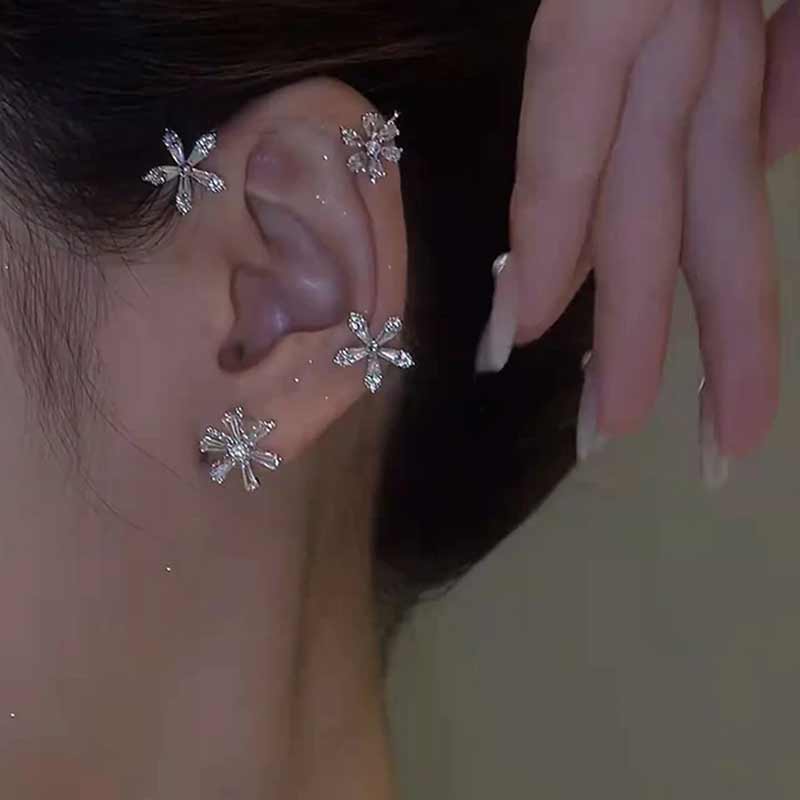 Spinning Snowflake Earrings